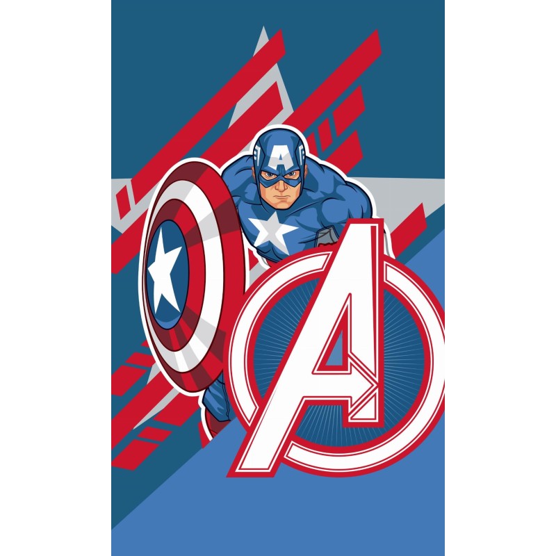 MAŁY RĘCZNIK DO PRZEDSZKOLA ŻŁOBKA 30X50 AVENGERS KAPITAN AMERYKA