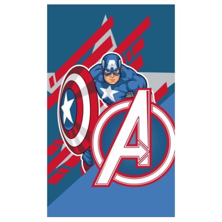 MAŁY RĘCZNIK DO PRZEDSZKOLA ŻŁOBKA 30X50 AVENGERS KAPITAN AMERYKA