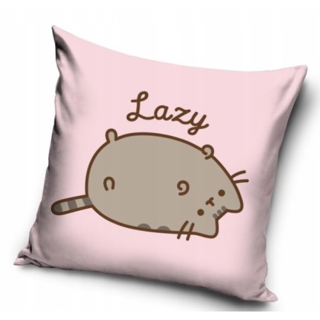 POSZEWKA NA PODUSZKĘ PUSHEEN KOT KOTEK 40x40 BAJKA JAŚKA CAT WELWET