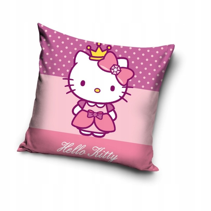 POSZEWKA 40x40 WELVET DLA DZIECI NA PODUSZKĘ VELVET HELLO KITTY