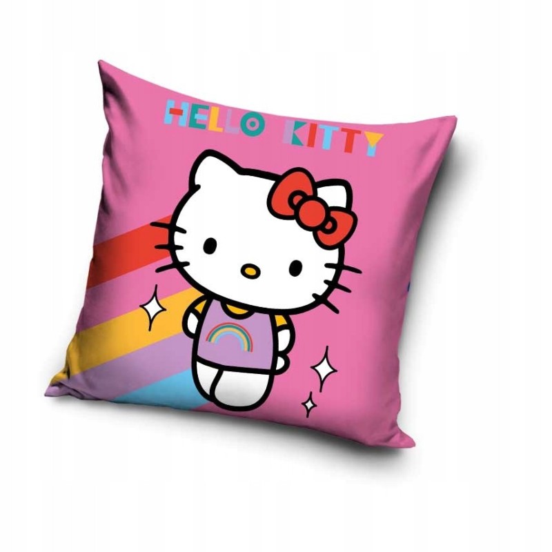 POSZEWKA 40x40 WELVET DLA DZIECI NA PODUSZKĘ VELVET HELLO KITTY