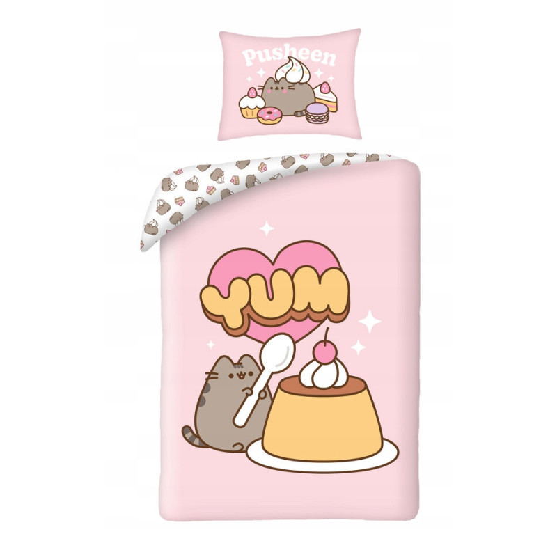 POŚCIEL PUSHEEN 140x200 70x90 KOT KOTEK BAJKA KOMPLET POŚCIELI