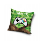 POSZEWKA 40x40 WELVET DLA DZIECI NA PODUSZKĘ VELVET MINECRAFT GAMER PAD