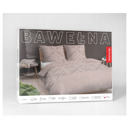 POŚCIEL BAWEŁNIANA 160x200 BAWEŁNA 100% ZAMEK BŁYSKAWICZNY KOMPLET