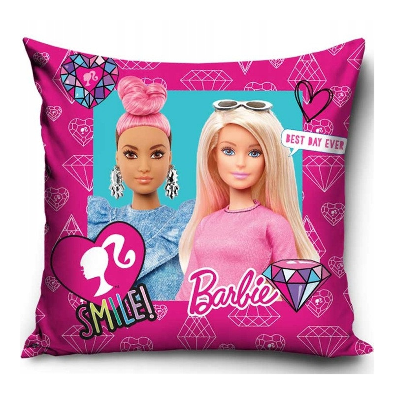 POSZEWKA 40x40 BARBIE WELVET DLA DZIECI NA PODUSZKĘ VELVET