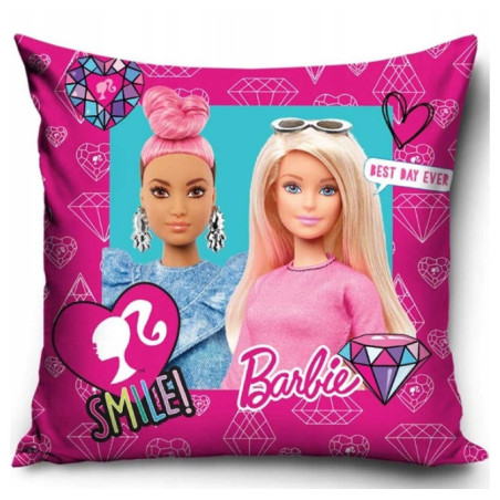 POSZEWKA 40x40 BARBIE WELVET DLA DZIECI NA PODUSZKĘ VELVET