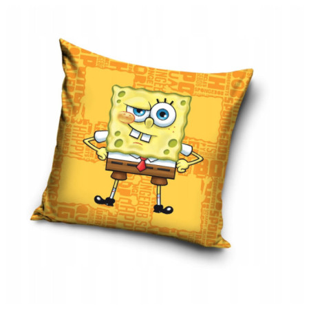 POSZEWKA 40x40 WELVET DLA DZIECI NA PODUSZKĘ VELVET SPONGEBOB