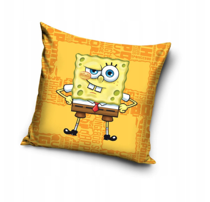 POSZEWKA 40x40 WELVET DLA DZIECI NA PODUSZKĘ VELVET SPONGEBOB