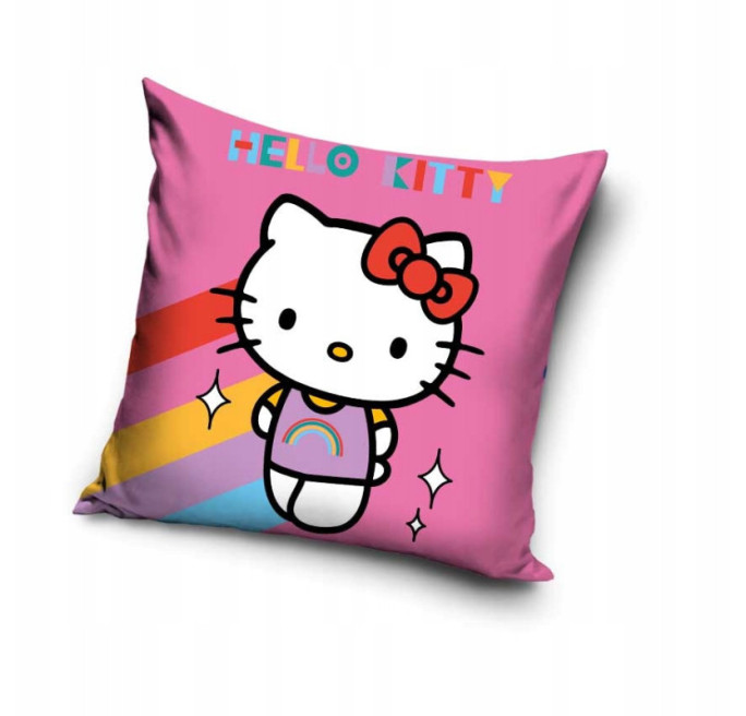 POSZEWKA 40x40 WELVET DLA DZIECI NA PODUSZKĘ VELVET HELLO KITTY