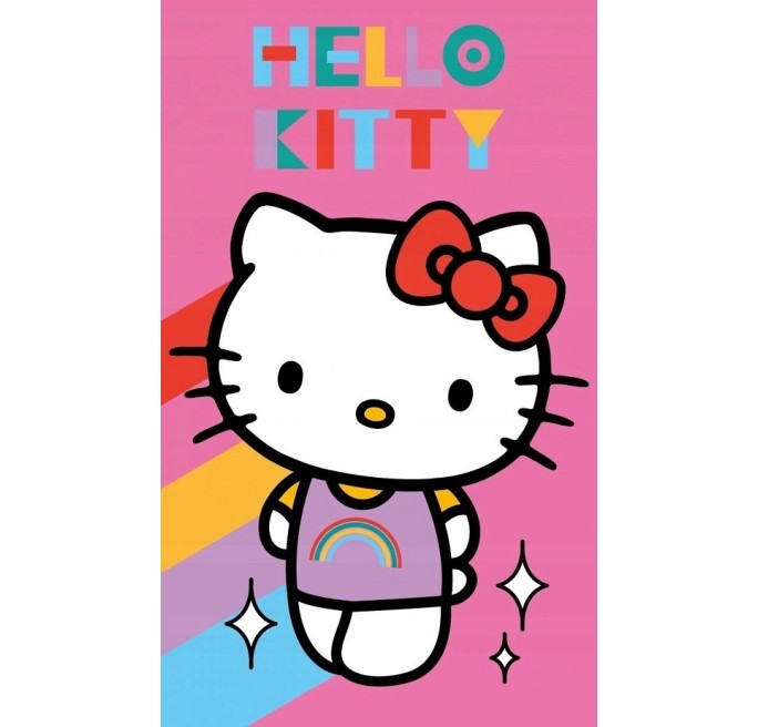 MAŁY RĘCZNIK DO PRZEDSZKOLA ŻŁOBKA 30X50 HELLO KITTY RĘCZNICZEK