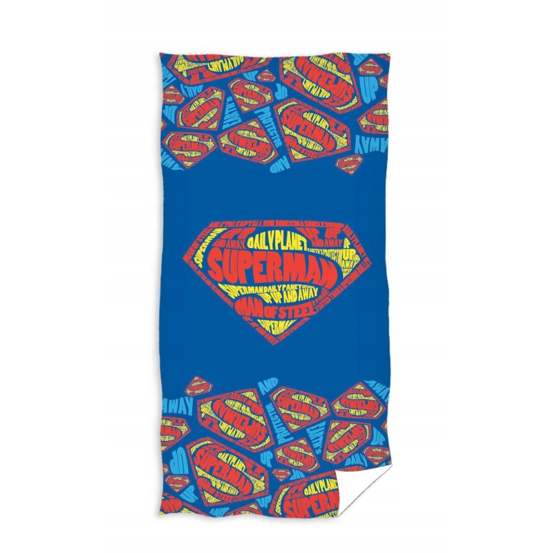 DUŻY RĘCZNIK KĄPIELOWY 70X140 PLAŻOWY BAWEŁNA SUPERMAN BOHATER