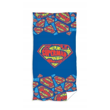 DUŻY RĘCZNIK KĄPIELOWY 70X140 PLAŻOWY BAWEŁNA SUPERMAN BOHATER