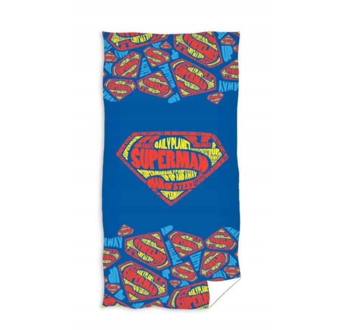 DUŻY RĘCZNIK KĄPIELOWY 70X140 PLAŻOWY BAWEŁNA SUPERMAN BOHATER