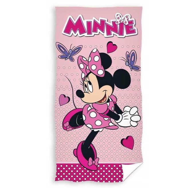 DUŻY RĘCZNIK KĄPIELOWY 70X140 PLAŻOWY BAWEŁNA MYSZKA MINNIE