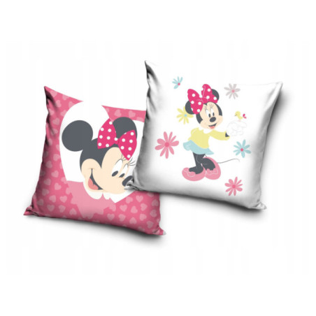 POSZEWKA 40x40 MYSZKA MICKEY MINNIE WELVET DLA DZIECI NA PODUSZKĘ VELVET