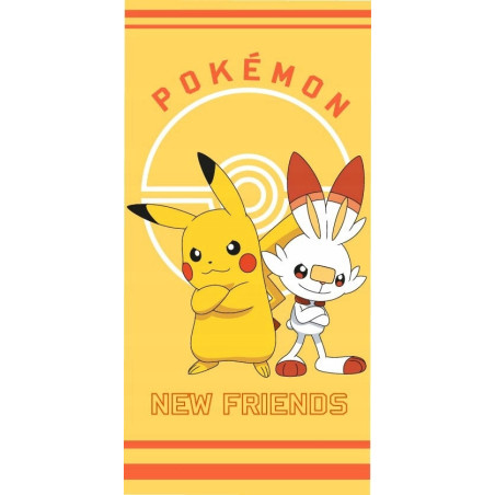 DUŻY RĘCZNIK KĄPIELOWY 70X140 PLAŻOWY BAWEŁNA POKEMON POKEMONY PIKA