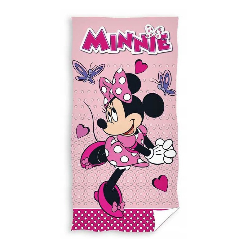 DUŻY RĘCZNIK KĄPIELOWY 70X140 PLAŻOWY BAWEŁNA MYSZKA MINNIE