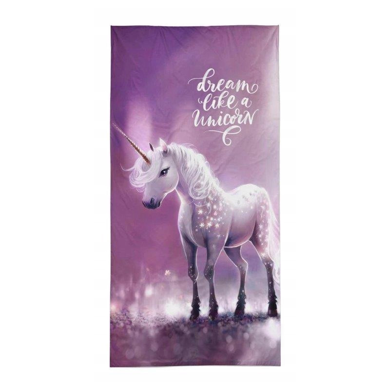 DUŻY RĘCZNIK PLAŻOWY KĄPIELOWY 70X140 JEDNOROŻEC UNICORN