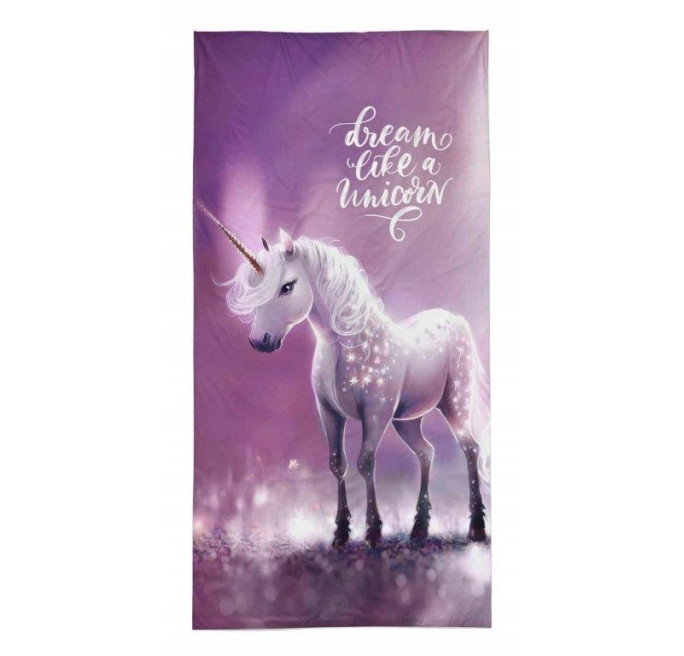 DUŻY RĘCZNIK PLAŻOWY KĄPIELOWY 70X140 JEDNOROŻEC UNICORN