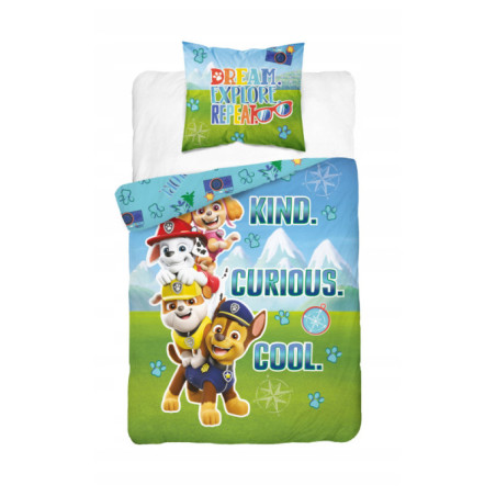 KOMPLET POŚCIELI PSI PATROL 160x200 ŚWIECI W CIEMNOŚCI CHASE PAW PATROL SKY