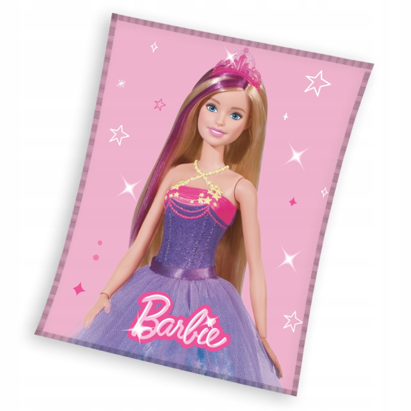 KOCYK LALKA BARBIE 150x200 MILUSI 240GSM CORAL