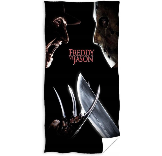 RĘCZNIK PLAŻOWY KĄPIELOWY 70X140 FREDDY vs JASON