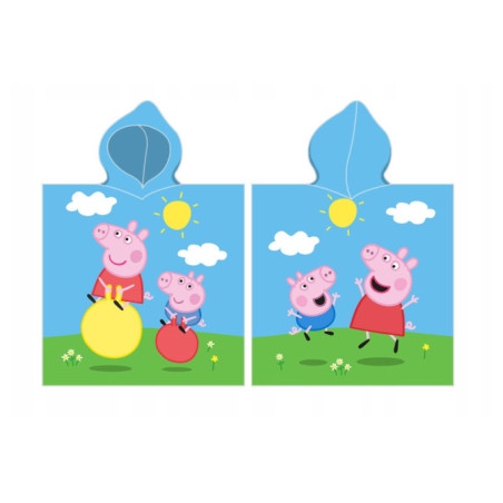 OKRYCIE KĄPIELOWE ŚWINKA PEPPA PIG 55x110cm PONCHO