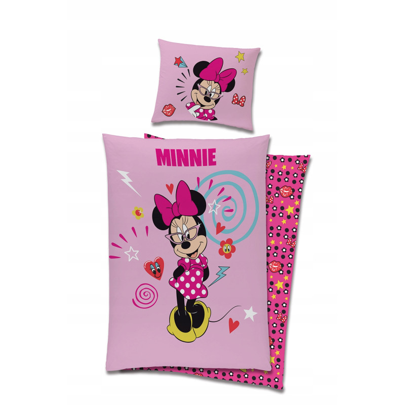 POŚCIEL 160x200 MYSZKA MINNIE MOUSE 100% BAWEŁNA