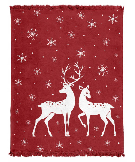 KOC ŚWIĄTECZNY BAWEŁNIANY 150x200