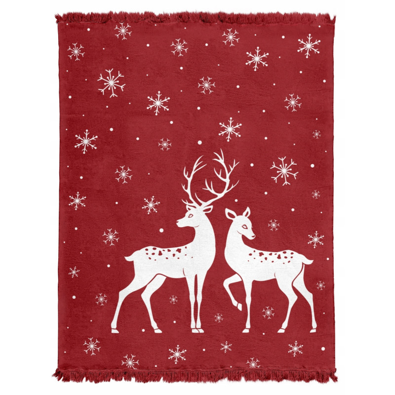 KOC ŚWIĄTECZNY BAWEŁNIANY 150x200