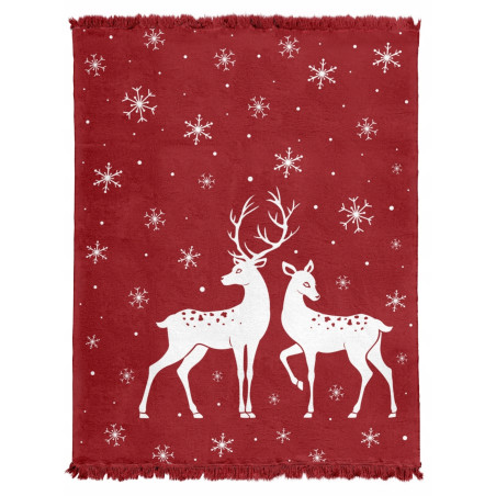 KOC ŚWIĄTECZNY BAWEŁNIANY 150x200