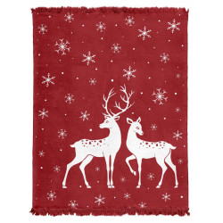 KOC ŚWIĄTECZNY BAWEŁNIANY 150x200