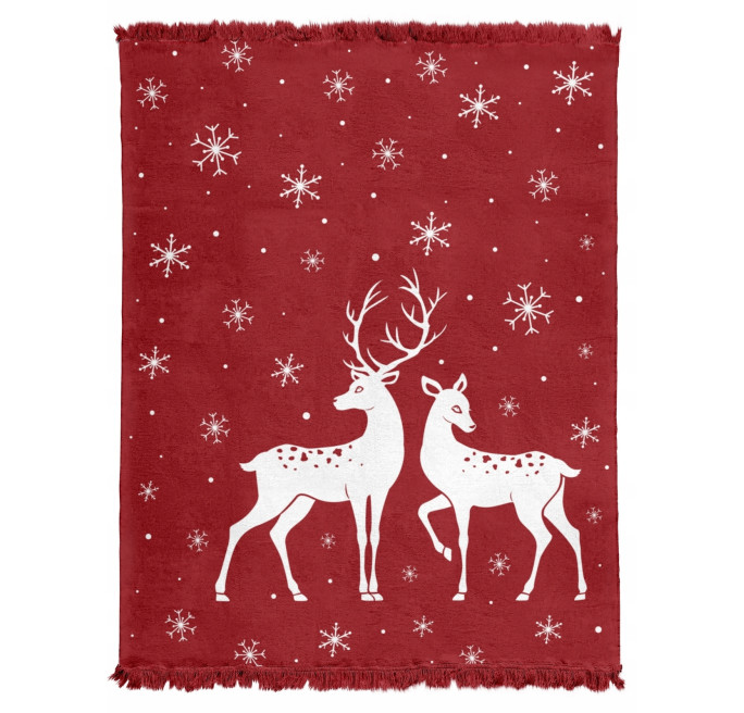 KOC ŚWIĄTECZNY BAWEŁNIANY 150x200