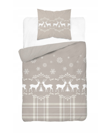 Pościel Świąteczna Satynowa 140x200