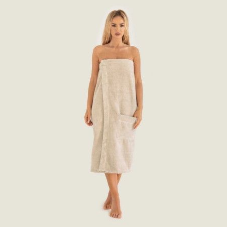 RĘCZNIK DO SAUNY BAWEŁNA EGIPSKA ZWOLTEX BEŻOWY 90X140