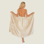 RĘCZNIK DO SAUNY BAWEŁNA EGIPSKA ZWOLTEX BEŻOWY 90X140