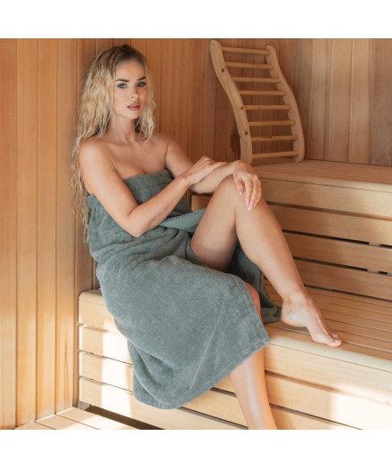 RĘCZNIK DO SAUNY BAWEŁNA EGIPSKA ZWOLTEX SZARY 90X140
