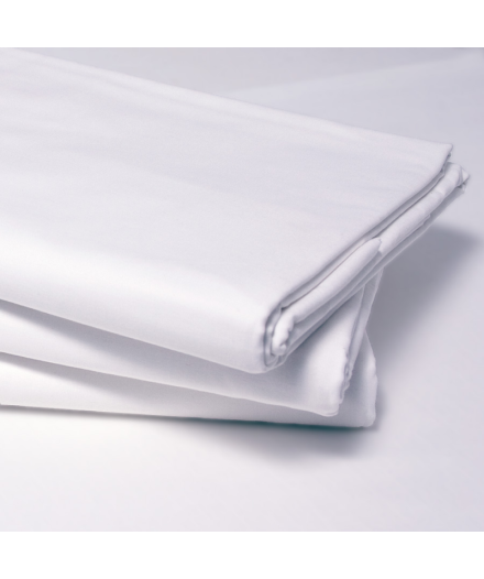 Prześcieradło Hotelowe Białe 200x220cm Bawełna 100%