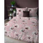 Pościel bawełniana flanelowa 220x200 w kwiaty