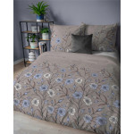 Pościel bawełniana flanelowa 220x200 w kwiaty flanela