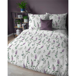 Pościel bawełniana flanelowa 220x200 w kwiaty flanela