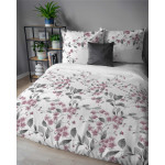 Pościel bawełniana flanelowa 220x200 w kwiaty flanela
