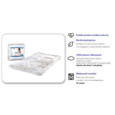 KOŁDRA 140x200 ZIMOWA MEDICAL DUO AMW 95° ATEST