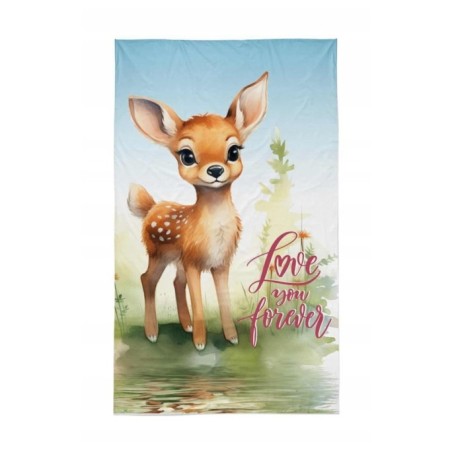 MAŁY RĘCZNIK DO PRZEDSZKOLA ŻŁOBKA 30X50 SARENKA BAMBI RĘCZNICZEK