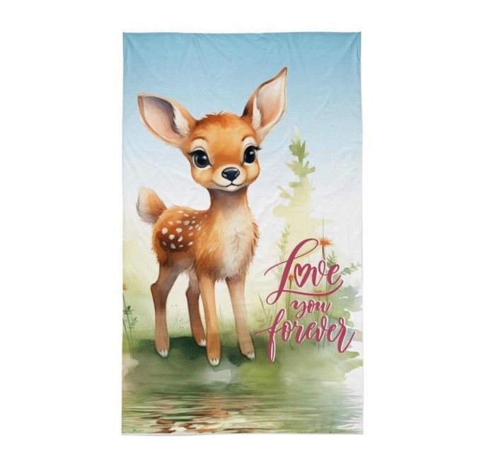 MAŁY RĘCZNIK DO PRZEDSZKOLA ŻŁOBKA 30X50 SARENKA BAMBI RĘCZNICZEK