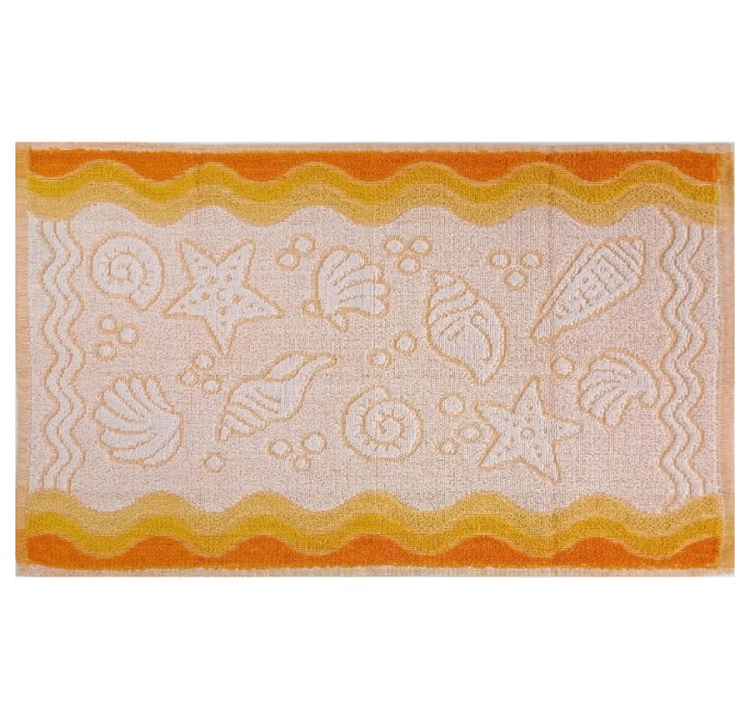 MAŁY RĘCZNIK DO RĄK TWARZY FLORA OCEAN 100% BAWEŁNA 40x60CM ZÓŁTY GRENO