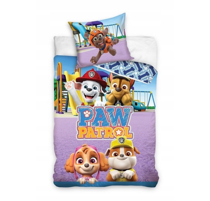 POŚCIEL PSI PATROL 160x200 70x80 PAW PATROL KOMPLET POŚCIELI LICENCYJNEJ