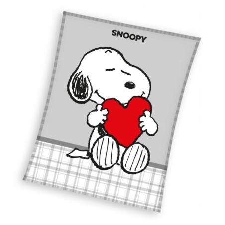 KOCYK SNOOPY 150x200 MILUSI 240GSM CORAL FISTASZKI