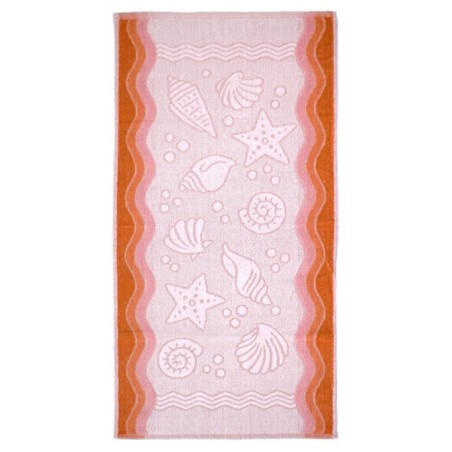 MAŁY RĘCZNIK DO RĄK TWARZY FLORA OCEAN 100% BAWEŁNA 40x60CM BRZOSKWINIOWY