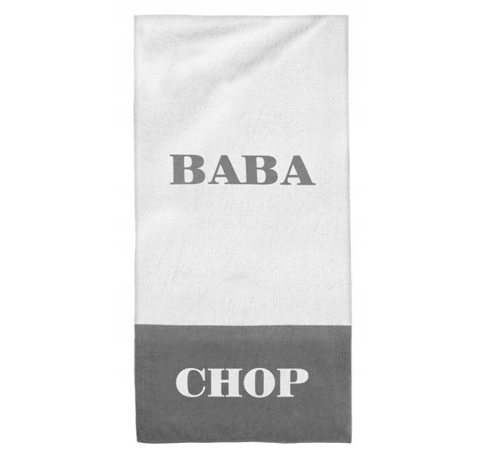 RĘCZNIK BAWEŁNA 100% DOBRZE CHŁONĄCY 80X160 CM BABA CHOP PREZENT